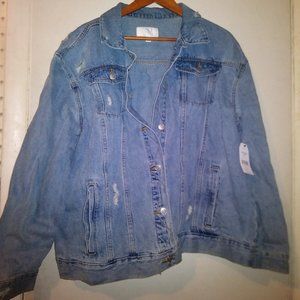 Oversize deconstructed denim jacket XXL 20